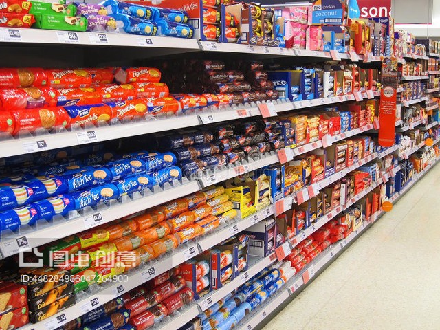 超市餅干貨架的鋼鐵結(jié)構(gòu)